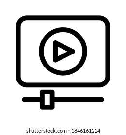 Streaming icon or logo isolated sign symbol vector illustration - high quality black style vector icons
