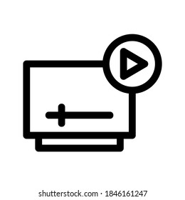 Streaming icon or logo isolated sign symbol vector illustration - high quality black style vector icons
