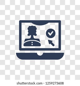 Streaming icon. Trendy Streaming logo concept on transparent background from E-learning and education collection