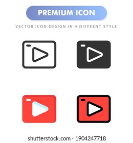 streaming icon for your web site design, logo, app, UI. Vector graphics illustration and editable stroke. icon design EPS 10.