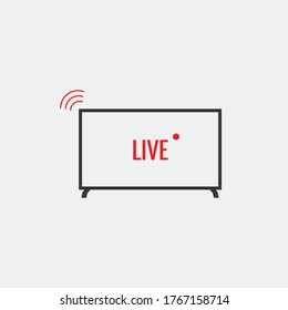 streaming livetv vector icon set for movies sports subscription icon