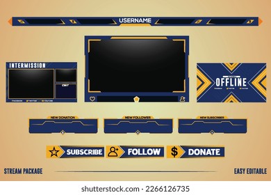 Streaming screen panel overlay game template Pink theme. online stream futuristic technology style. Abstract digital user interface