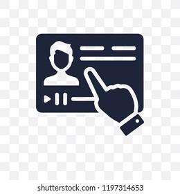 Streaming transparent icon. Streaming symbol design from Online learning collection.