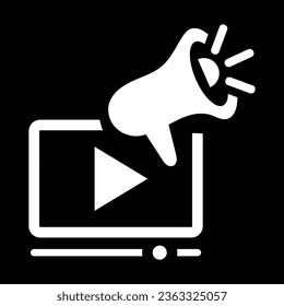 Streaming Video icon or logo isolated sign symbol vector illustration