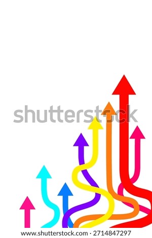 Streamline arrows process concept image. Vectorv