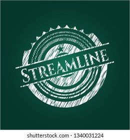 Streamline chalkboard emblem
