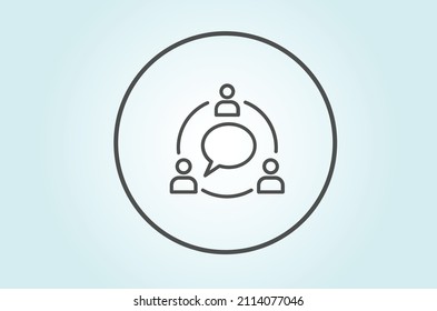 Streamline Communications Icon Circle Design