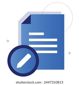 Simplifique las tareas de edición de documentos con el icono de edición de documentos, lo que permite a los usuarios realizar modificaciones de forma rápida y eficaz.