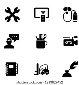 Streamline Fill icon set vector