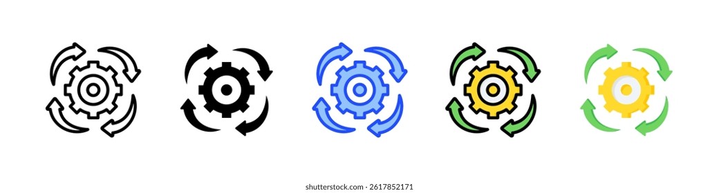 Streamline Icon Collection With Multiple Styles