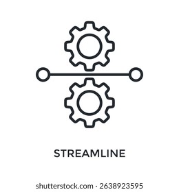 Streamline Icon Outline Style. Vector Illustration For Graphic Design