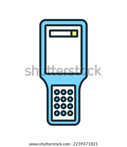 Streamline inventory management operations. An illustration of a handy terminal.
