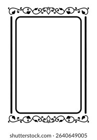 Streamlined Grace Ornamental Frame Decorative Vector