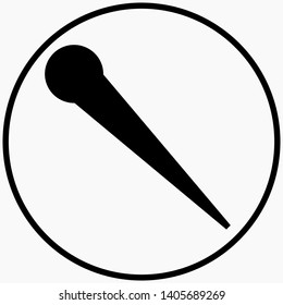 Streamlined Laser Beam isolated minimal single flat linear icon for application and info-graphic. Commercial line vector icon for websites and mobile minimalistic flat design.