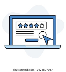 Streamlined Reviews. Access Insights Effortlessly with Our Review Form Icon. Editable Stroke.