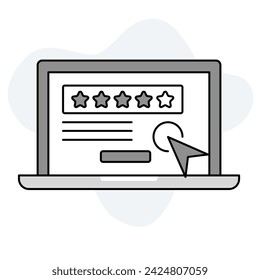 Streamlined Reviews. Access Insights Effortlessly with Our Review Form Icon. Editable Stroke.