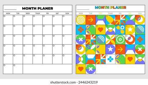 Streamlined weekly planner for efficient organization. Clear layout ensures easy scheduling and tracking of tasks