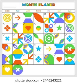 Streamlined weekly planner for efficient organization. Clear layout ensures easy scheduling and tracking of tasks