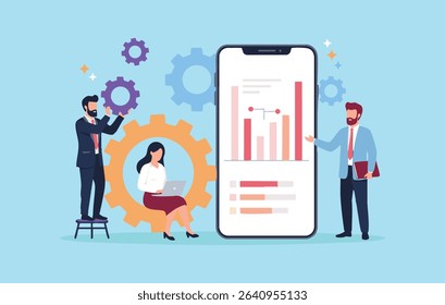 Streamlining Business Processes Mobile App for Enhanced Data Analysis and Team Collaboration	