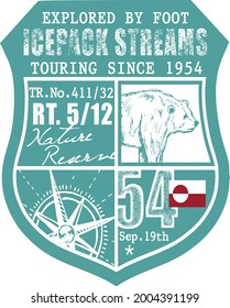 Tipografía de diseño de flujos, ilustración de texto de diseño de vectores de fondo Grunge, signo, gráficos de camisetas, impresión.