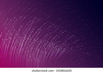 Streams of luminous rays. Abstract vector illustration of luminous rays rotating in a dark space. A blank for creativity.
