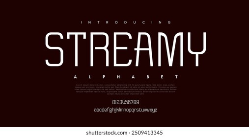 Streamy Font Calligraphy Logotype Script Brush Font Type Font lettering handwritten
