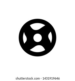 streering wheel drive icon vector logo template