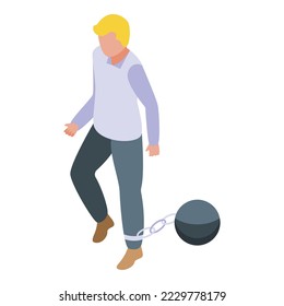 Strees Bombe reduzieren Icon isometrische Vektorgrafik. Familienmanagement. Mehraufwand