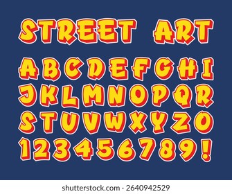 Street alphabet in graffiti style, Hand drawn. Graffiti alphabet, Graffiti letter black for poster, print files, tshirt design, logos