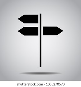 street arrow sign icon