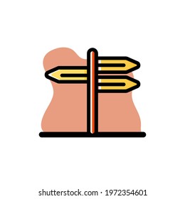 Street Arrow Vector Conceptual Icon Illustration Design eps10