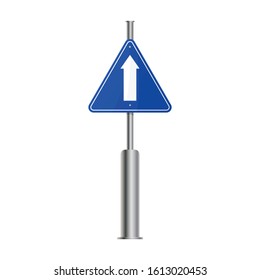 Street arrow vector icon.Cartoon vector icon street arrow isolated on white background .