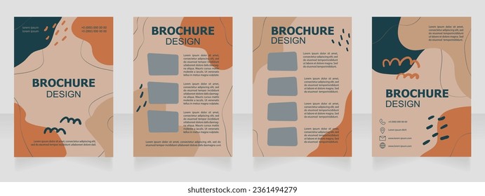 Street art educational course auction blank brochure design. Template set with copy space for text. Premade corporate reports collection. Editable 4 paper pages. Tahoma, Myriad Pro, Arial fonts used