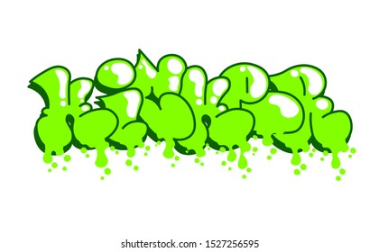 Street Art Graffiti Freestyle Drawing Original Lettering