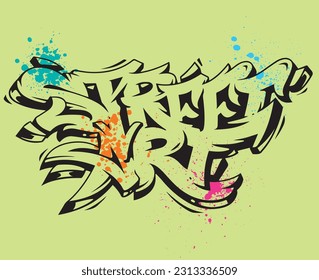 street art slogan design t shirt