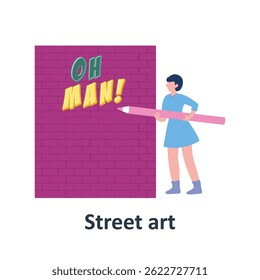 Street art Vector illustration which can easily modify or edit

