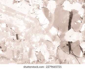 Street Artist Distress. Damaged Wall Shape. Urban Vintage Scratched Artwork. Stone Grunge Scratch. Wall Modern Background. Grungy Art Creative Texture. Dirty Material Drawing. Urban Ancient Texture.