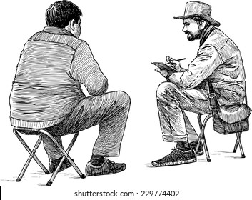 street artist at work