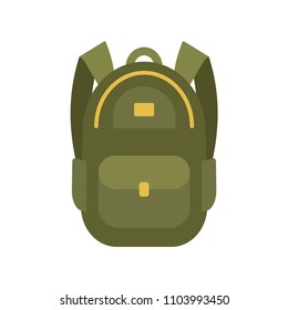  Street backpack, school backpack for travel. Vector illustration.