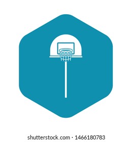 Street basketball hoop icon. Simple illustration of street basketball hoop vector icon for web