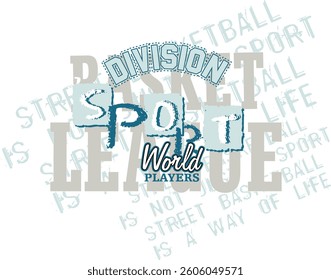 Street Basketball Typography – The Spirit of Urban Sports