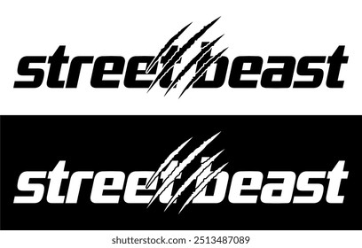 Street Beast Car Sticker, Decal, Vinyl, Label, Windshield Window JDM Japanese Letters Sticker