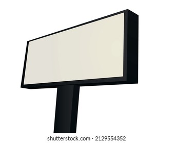 Street billboard blank. vector illustration