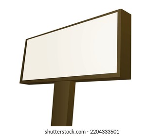 Cartel en blanco. ilustración vectorial