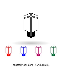 street billboard mockup multi color icon. Simple glyph, flat vector of Billboards icons for ui and ux, website or mobile application