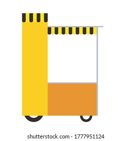 diseño de vectores de vista lateral de diseño de cabina de calle