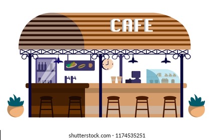 Street cafe building