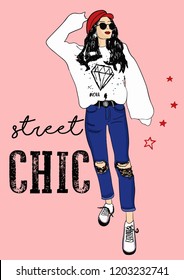 street chic girl
