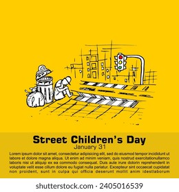 Street Children's day, poster and banner