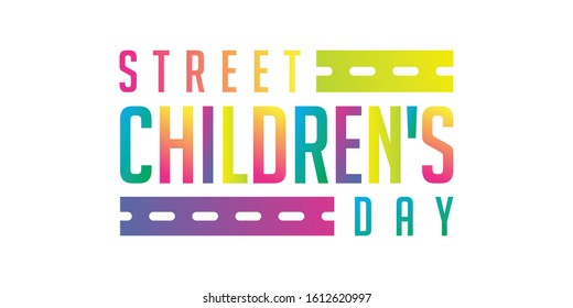 street children's day vector background